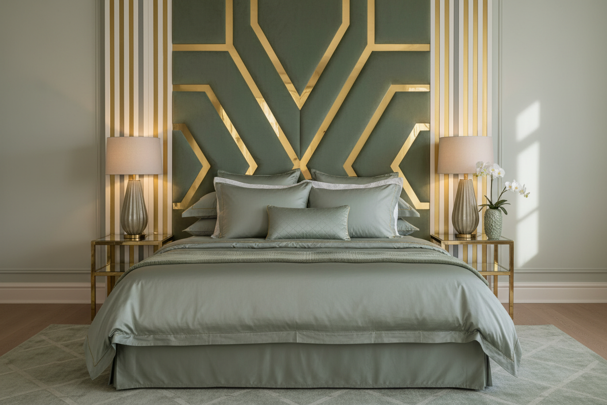 Valentino Headboard Sage Green