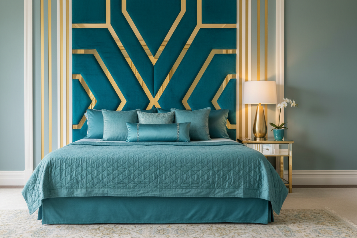 Valentino Headboard Turquoise