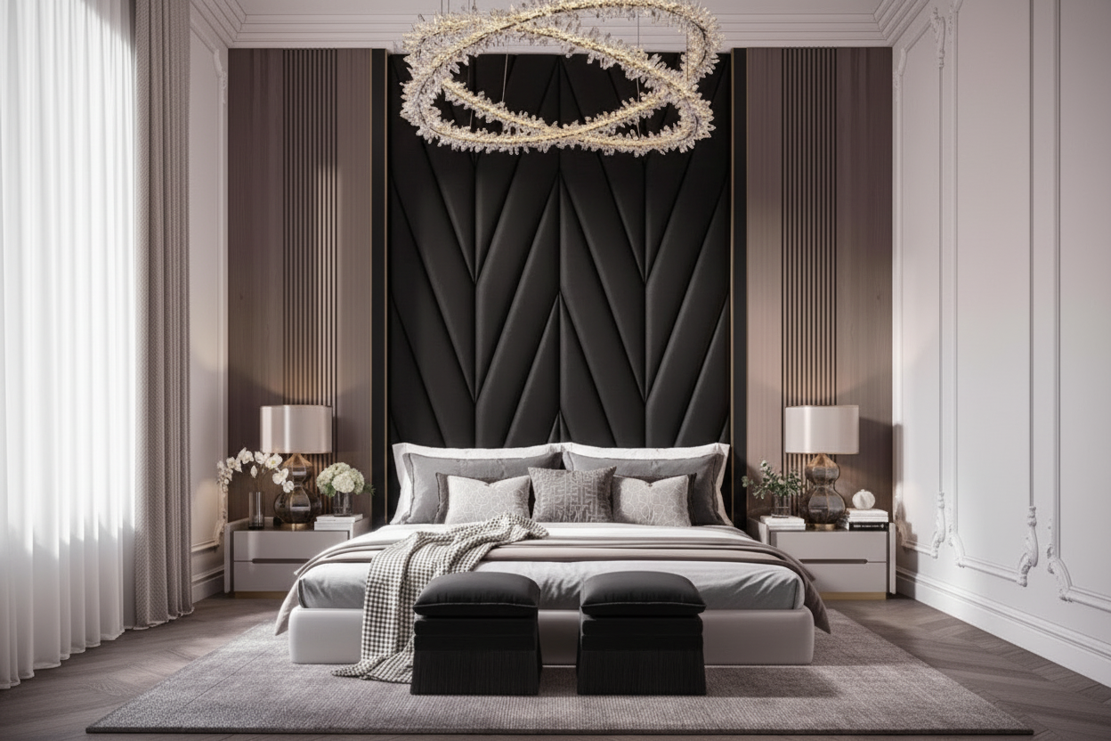 Velar Headboard in Black