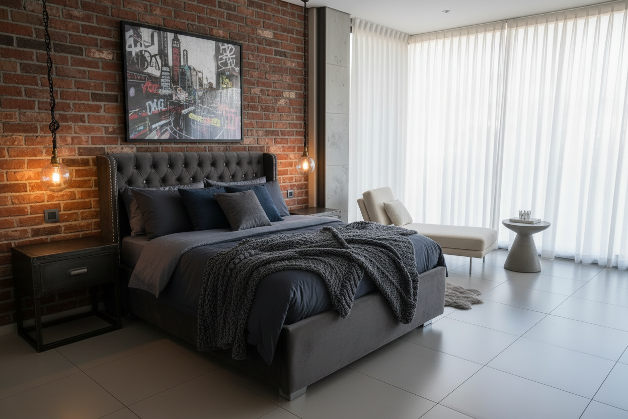 Victorian Bed - Charcoal Grey