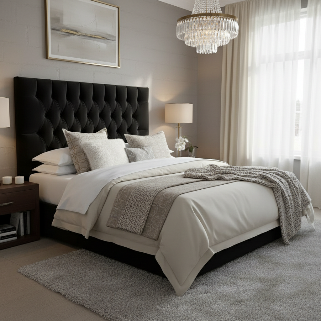 Victorian Headboard - Black