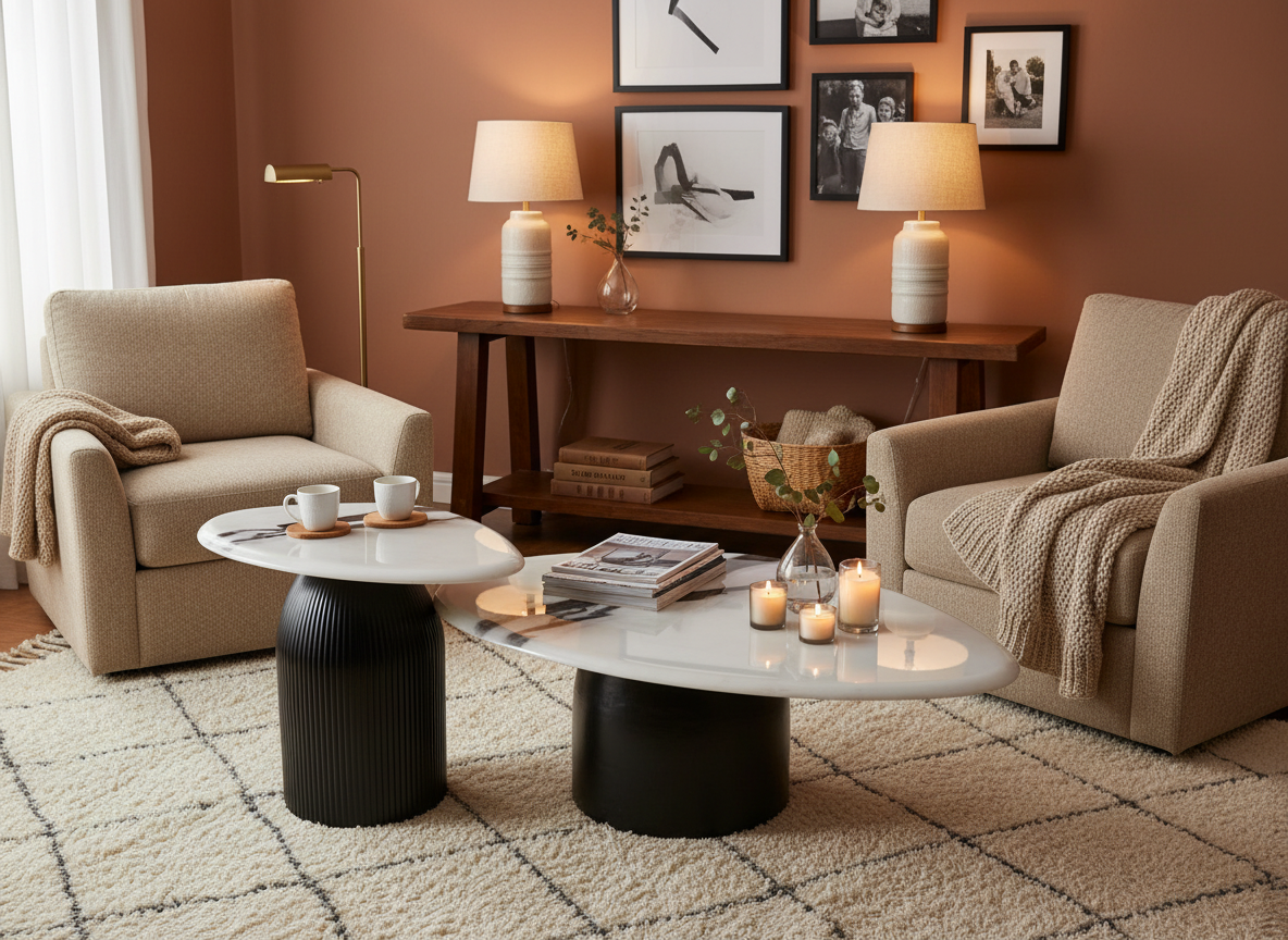 Warm cozy living room