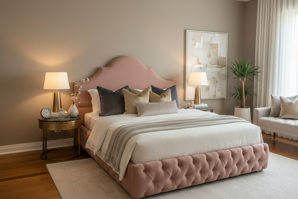 Whimsy Bed - Blush Pink