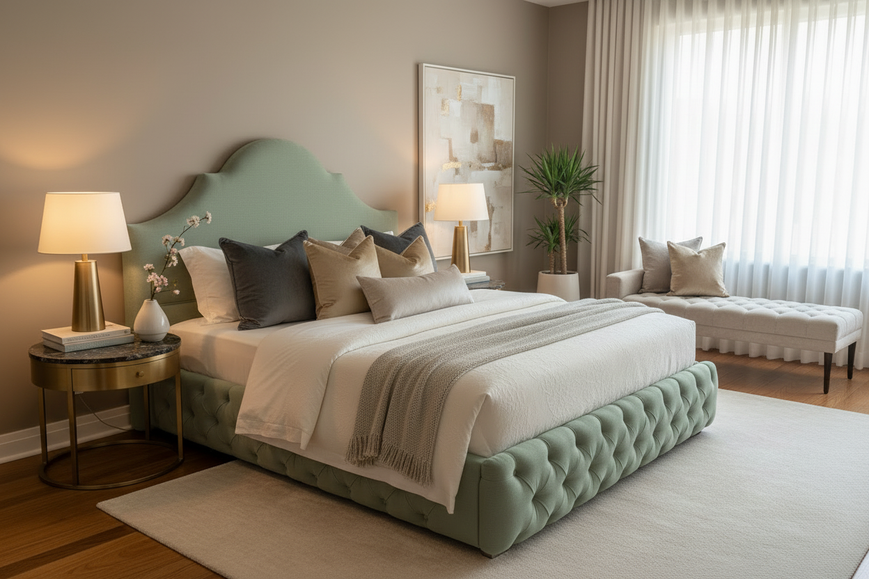 Whimsy Bed - Sage Green