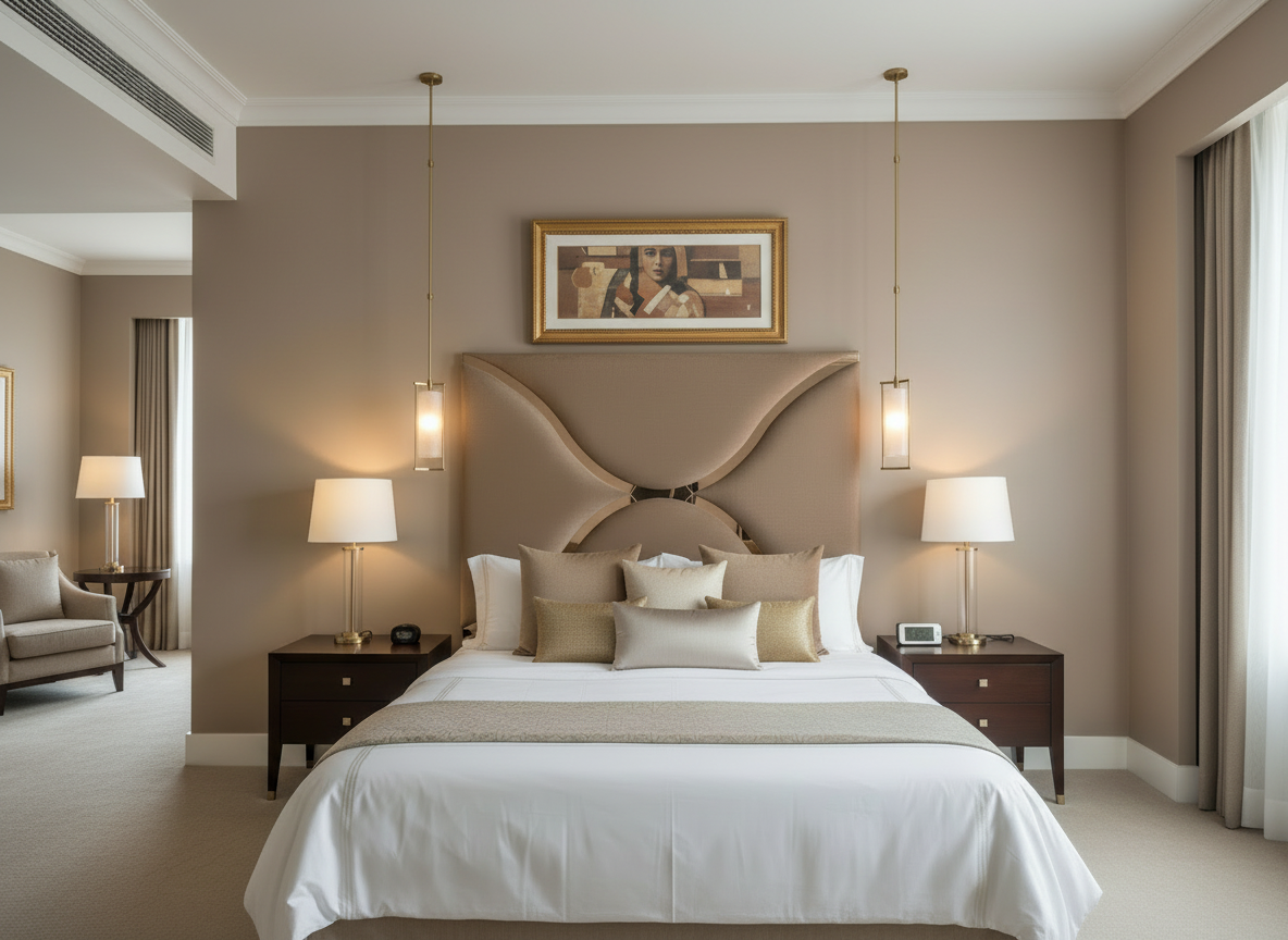 Zoomed out bedroom scene